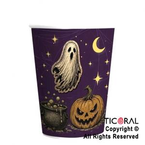 HALLOWEEN VASO 8 OZ CRIATURAS DE TERROR X 8 UNIDADES